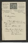 Nachlass Franz Steindachner, Brief von Gerrard Edward & Sons an Franz Steindachner (1909), Inv.Nr. 156.10, Seite 1